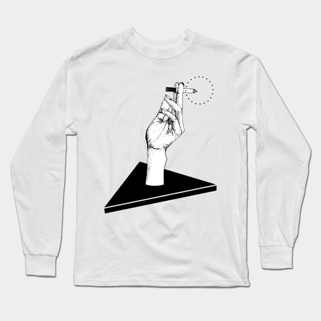 smoking Long Sleeve T-Shirt by madtyas